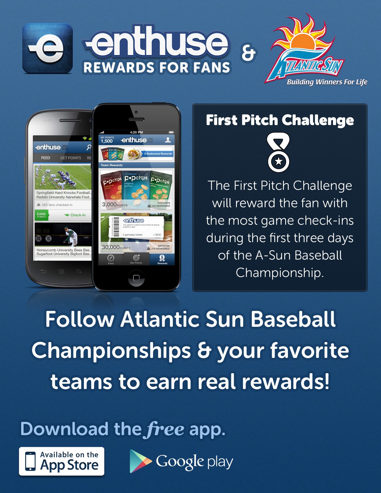 Atlantic Sun First Pitch Challenge flier